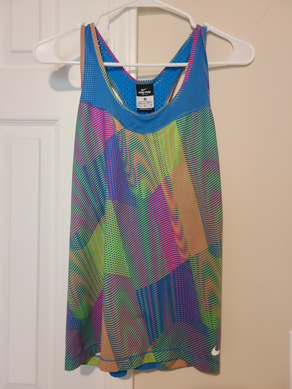 Nike Pro Multicolor Tank Top Medium